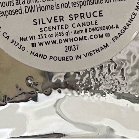 Set of 2 NEW Silver DW Home Gnome Candle 
SILVER SPRUCE Scented - Picture 13 of 16